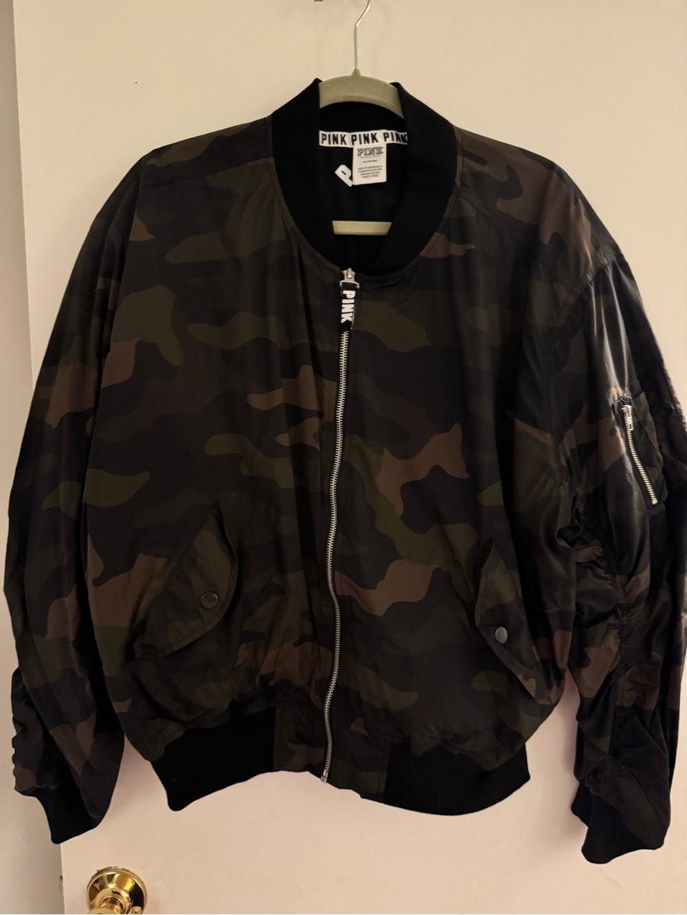 PINK Victoria's Secret Camouflage Bomber Jacket Camo